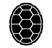 Black Maryland Testudo Shell logo